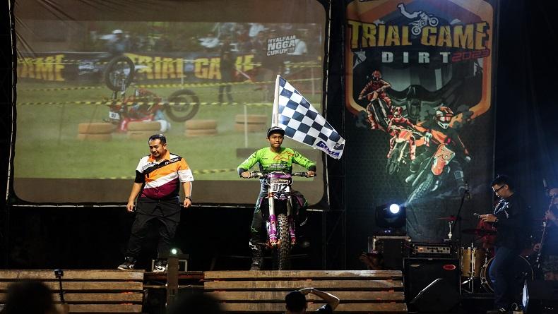 Lantian Juan Sabet Gelar Juara Trial Game Dirt 2023 di Solo