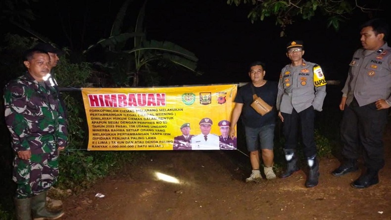 Bahayakan Warga, Tambang Emas Ilegal di Sukabumi Ditutup Petugas Gabungan