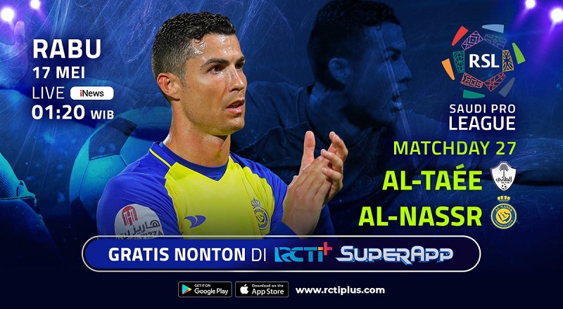 Link Live Streaming Al-Nassr Vs Al-Ta'ee, Cristiano Ronaldo Berambisi Bawa Timnya Menang Lagi