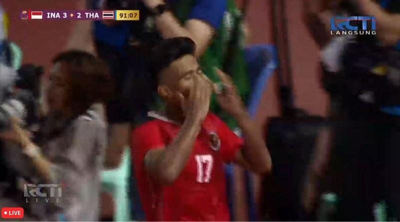 Irfan Jauhari Cetak Gol Cungkil Cantik! Indonesia Unggul 3-2 atas Thailand di Babak Ekstra
