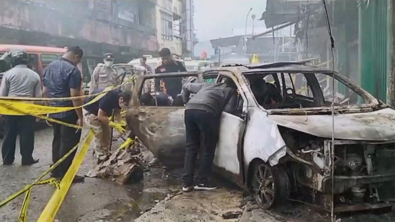   Olah TKP Kebakaran Pasar Gambus Ambon Tewaskan 1 Orang, Api Diduga dari Mobil Terbakar