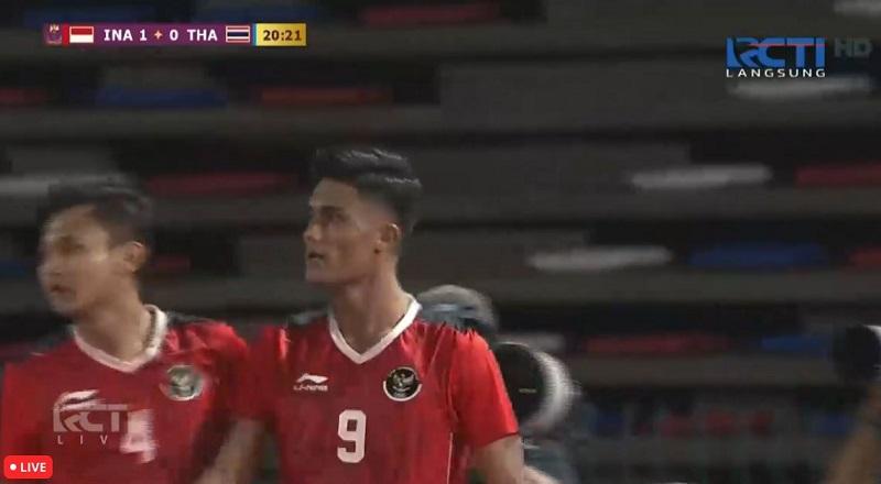 Ramadhan Sananta Cetak Gol! Indonesia Unggul 1-0 atas Thailand di Tengah Babak Pertama