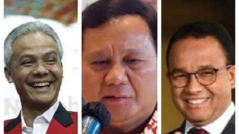 Simulasi 3 Pasangan Capres: Ganjar-RK dan Prabowo-Erick Bersaing, Anies-AHY Tertinggal