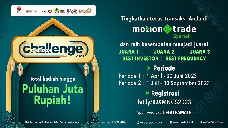 Menangkan Hadiah Total Puluhan Juta Rupiah di Kompetisi Trading IDX Islamic Challenge 2023 bersama MotionTrade 