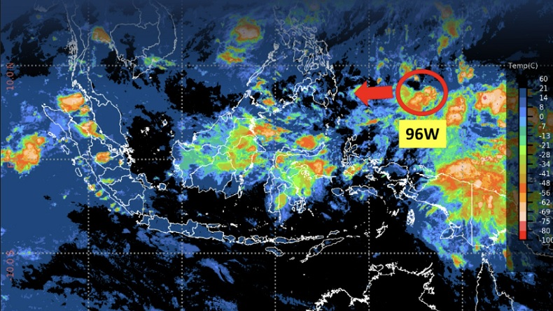 BMKG: Bibit Siklon Tropis 96W Terdeteksi di Utara Papua, Waspada Gelombang Tinggi