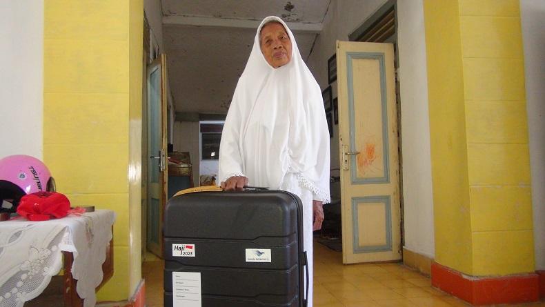 Jadi Calon Jemaah Haji Tertua dari Kota Tegal, Suwarsih Bersemangat Berangkat ke Tanah Suci 