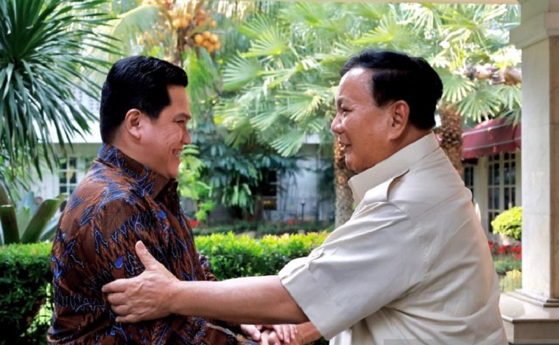 Prabowo Temui Erick Thohir, Tawarkan Cawapres?