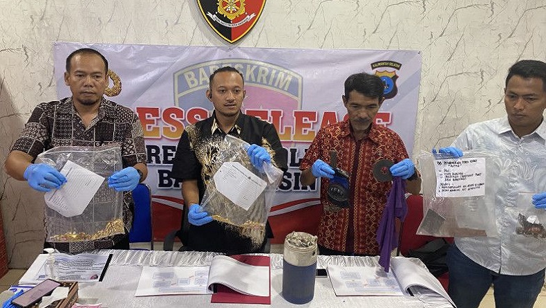 2 Pencuri di Banjarmasin Kubur 1 Kg Emas Curian, Niat Kelabui Petugas saat Ditangkap