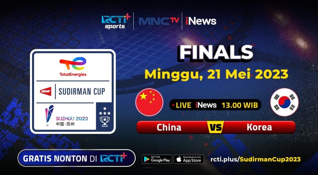 Link Live Streaming Final Piala Sudirman 2023 Gratis, Klik di Sini