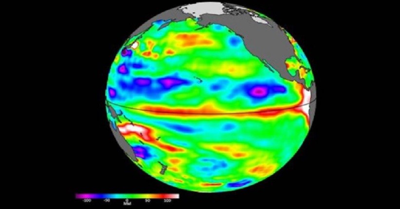 Tanda Awal El Nino Terdeteksi Satelit NASA: Air Hangat di Samudera Pasifik Bergerak ke Timur