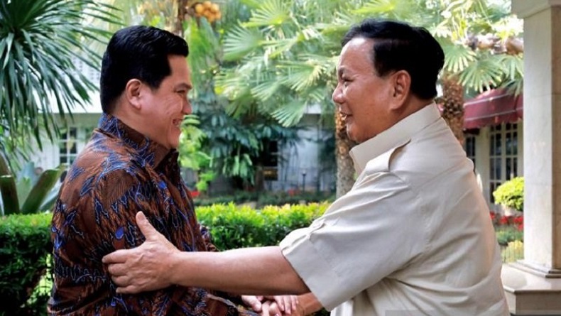 Survei PWS: Erick Thohir Dianggap Paling Layak Dampingi Prabowo Sebagai Cawapres