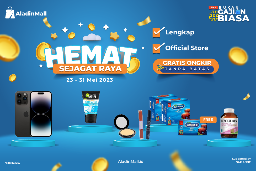 Gajian saatnya Belanja! Serbu Berbagai Produk Super Hemat + Gratis Ongkir di AladinMall