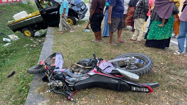 Kecelakaan Hari Ini di Dompu, Anggota Brimob Polda NTB Tewas Ditabrak Pikap