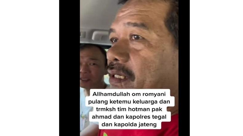 Hirup Udara Bebas, Sopir Tersangka Kecelakaan Bus di Guci Tegal Menangis Tersedu-sedu