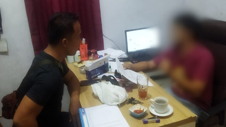 Isap Ganja di Tempat Kerja, Warga Jampangkulon Sukabumi Ditangkap Polisi