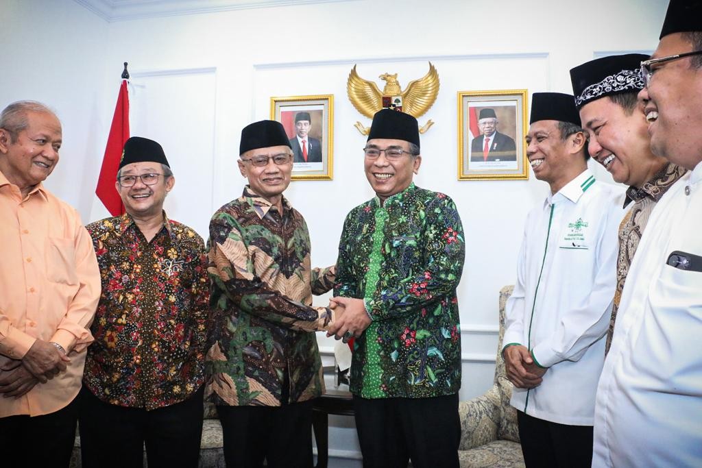 Pimpinan PBNU dan Muhammadiyah Bertemu, Serukan Kepemimpinan Moral di Pemilu 2024