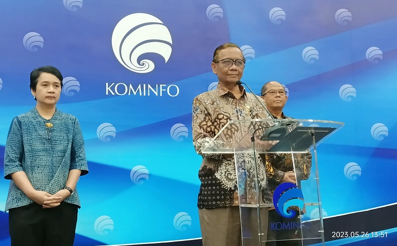 Mahfud MD Ungkap 60 Persen Anggaran Kominfo Dikelola BAKTI