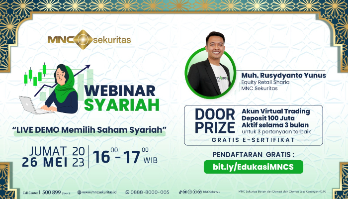 Bagaimana Cara Memilih Saham yang Halal? Ikuti Webinar Gratis MNC Sekuritas: Live Demo Memilih Saham Syariah