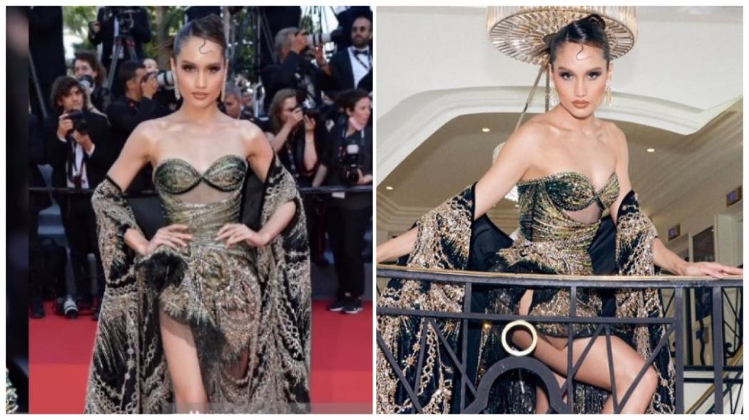 Anggunnya Cinta Laura Pakai Gaun Mewah di Cannes Film Festival 2023, Ternyata Terinspirasi dari Ratu Pantai Selatan