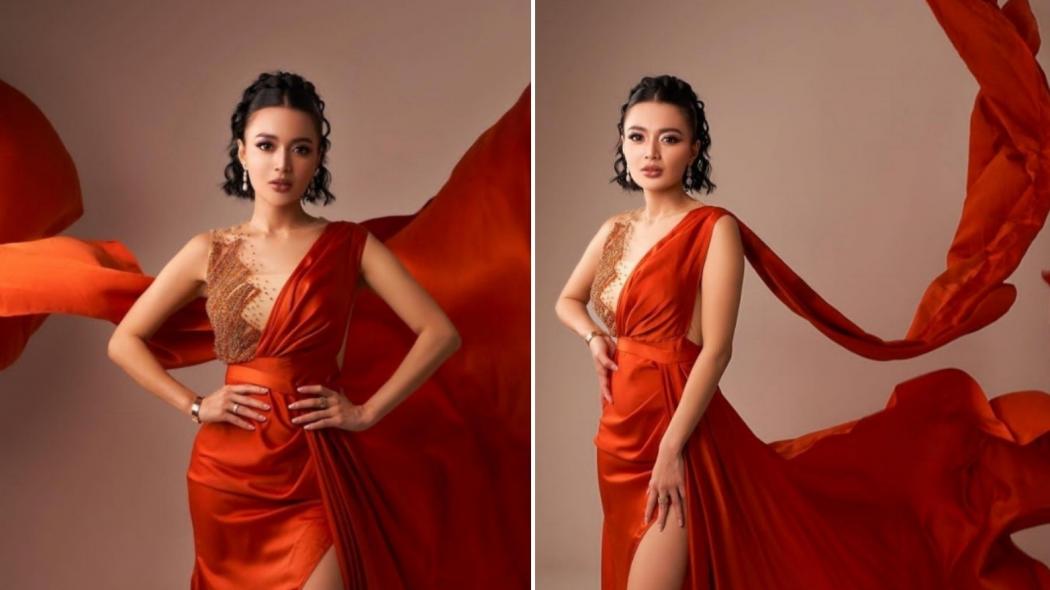 3 Potret Wika Salim Membara Pakai Dres Merah, Mirip Bidadari dari Kayangan