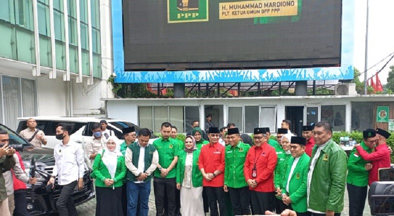 Konsolidasi Strategi Pemenangan Ganjar Pranowo, PDIP Sambangi Kantor PPP