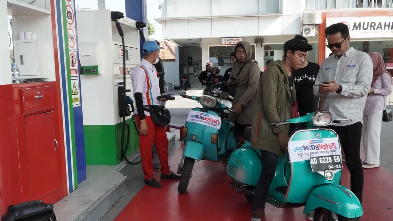 Gandeng Komunitas Vespa di Solo, Pertamina Dorong Penggunaan BBM Nonsubsidi