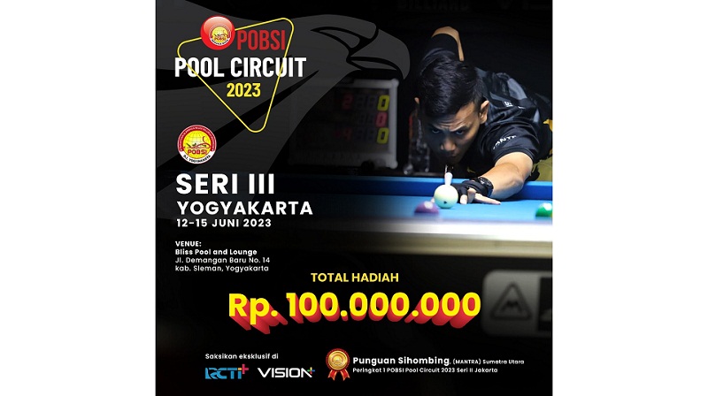 POBSI Pool Circuit 2023 Lanjut Seri III Yogyakarta, Perburuan Poin Ranking Nasional Makin Sengit