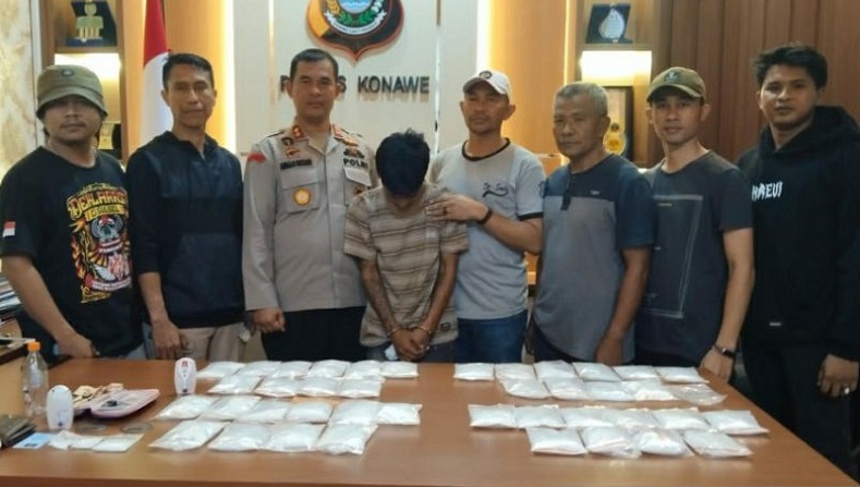 Simpan 4,3 Kg Sabu, Pengedar Narkoba di Konawe Terancam Hukuman Mati