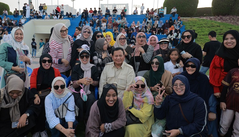 Bertemu Prabowo, Emak-Emak Indonesia di Qatar Teriak Histeris
