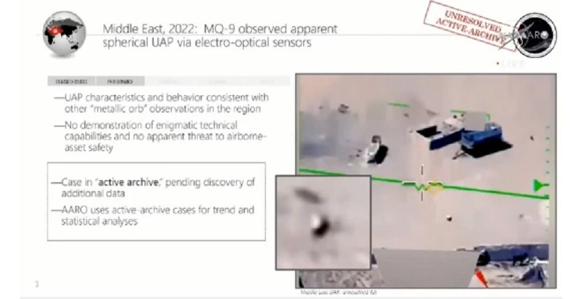 NASA Rilis Rekaman UFO di Timur Tengah, Dipercaya Berbentuk Bulat dan Bermaterial Logam