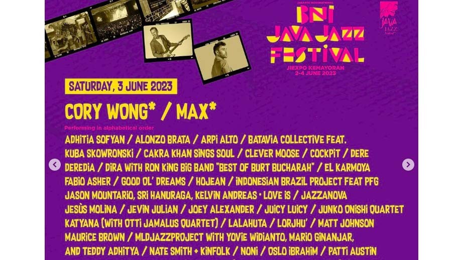 Jangan Sampai Terlewatkan! Ini Line Up BNI Java Jazz 2023 Hari Kedua 
