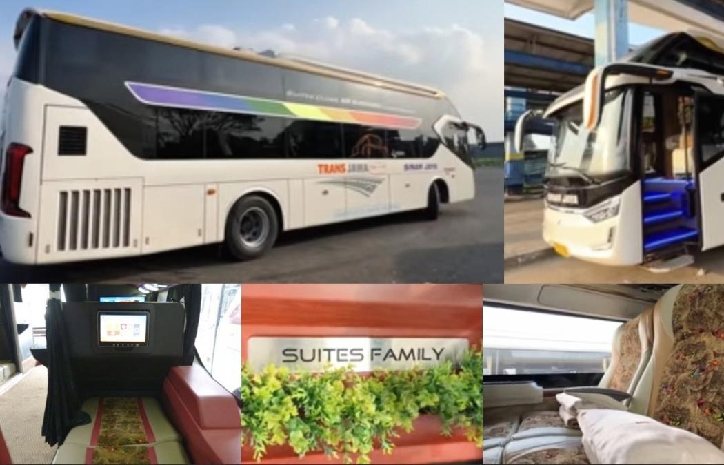 Intip Bus Termewah Sinar Jaya Suites Family 71RE, Sasar Penumpang Keluarga Kursi Bisa Selonjoran