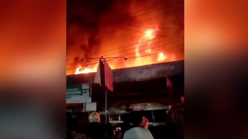 Kebakaran, Ratusan Los dan Kios di Pasar Purworejo Banjarnegara Ludes Dilalap Api