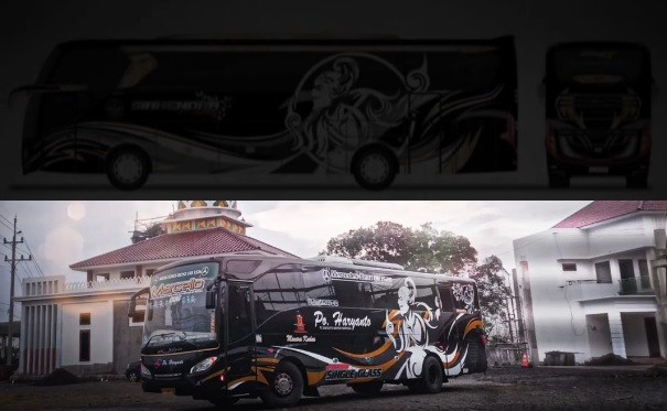 Bergambar Wayang, Desain Livery Bus MTI Mirip PO Haryanto