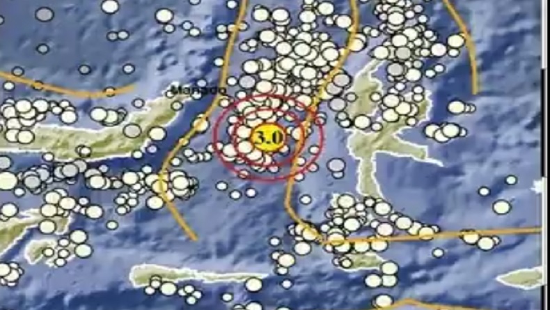 Gempa Terkini M3,0 Guncang Ternate Maluku Utara Senin Pagi