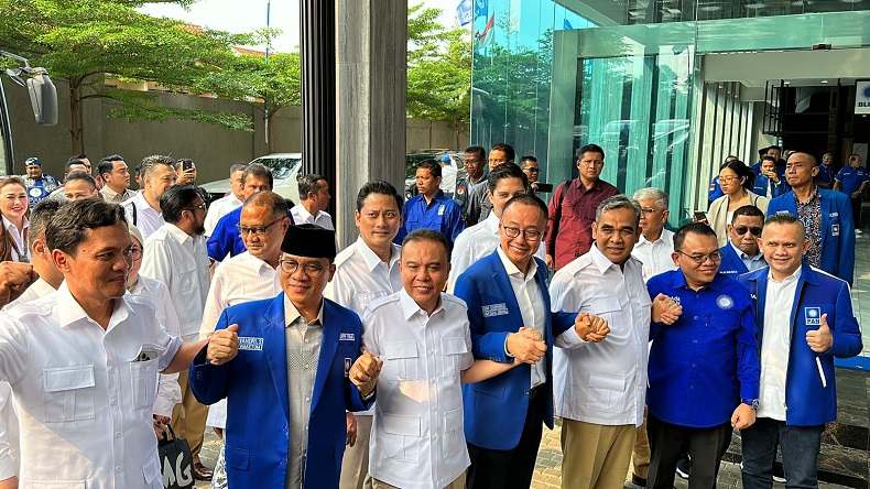 Jajaran Partai Gerindra Sambangi Kantor DPP PAN, Bahas Kerja Sama Pemilu 2024?