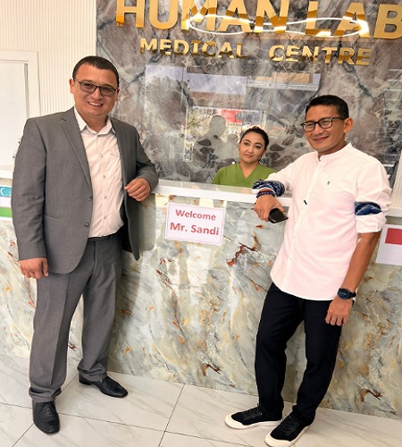 Sambangi Uzbekistan, Sandiaga Uno Bukukan Komitmen Human Lab and Medical untuk Investasi di RI