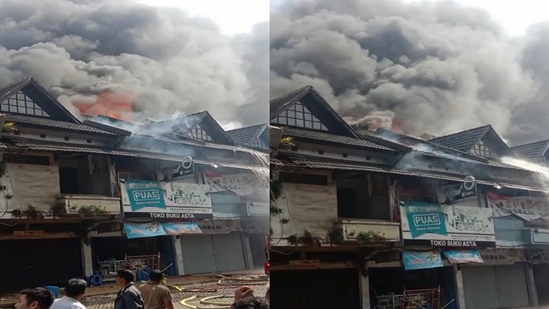 Kebakaran Pasar Induk Caringin Bandung Telan Korban Jiwa, 1 Orang Tewas