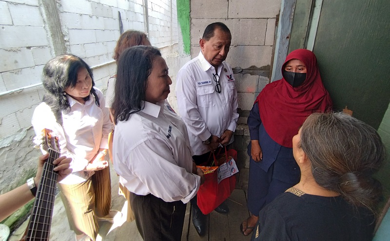 Partai Perindo Beri Trauma Healing untuk 2 Bocah Korban Pencabulan di Cilincing