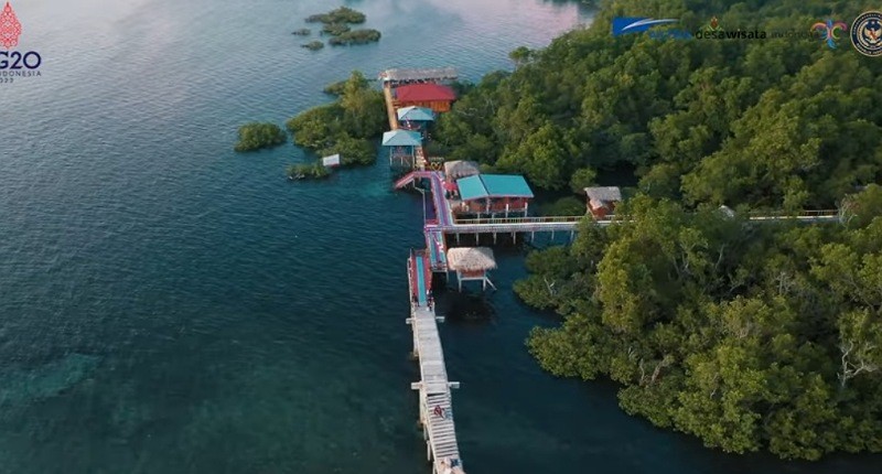 Kampung Unik di Minahasa, Hanya di Desa Ini Bisa Lihat Hutan Bakau dengan Sunset Paling Indah
