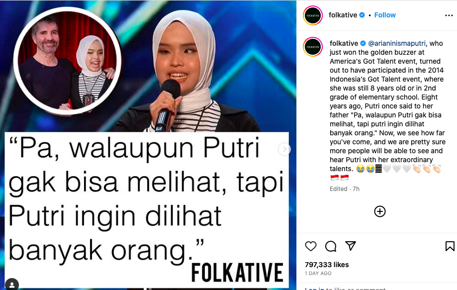 Viral Ucapan Putri Ariani saat Kecil sebelum Terkenal, Ternyata Berharap Hal Ini