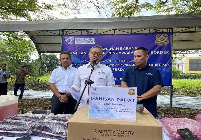 Mendag Musnahkan Barang Impor Ilegal Asal China hingga Thailand Senilai Rp13,31 Miliar