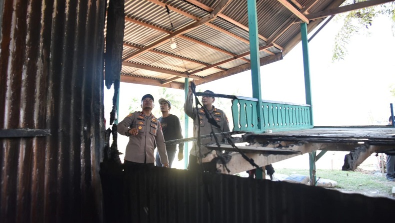 Polres Bireuen Libatkan Tim Labfor Selidiki Kebakaran Balai Pengajian Muhammadiyah