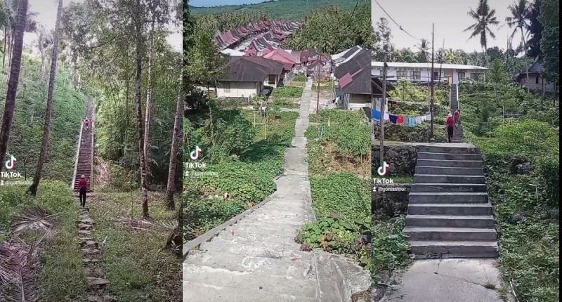 Kampung Unik di Nias Selatan Singgah ke Desa Tertuanya Ada Bukit Tangga Pemandangannya Indah
