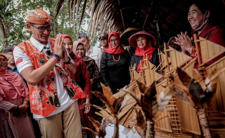 Sandiaga Uno Resmikan Desa Pekunden sebagai 75 Desa Terbaik ADWI 2023