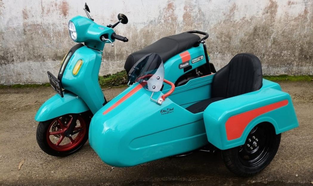 Nyentrik, Intip Modifikasi Yamaha Fazzio Pakai Sespan