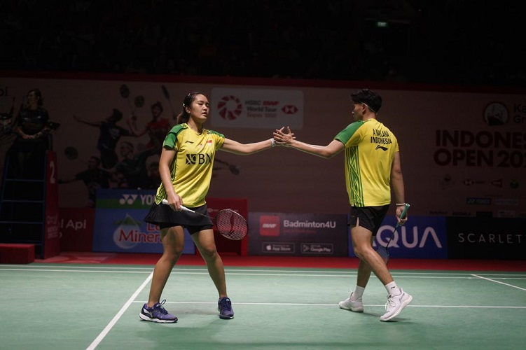 Hasil Indonesia Open 2023: Zheng/Huang Ya Qiong Terlalu Tangguh, Adnan/Nita Kalah