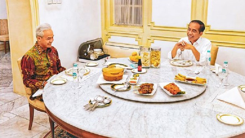 Ganjar Bagikan Momen Keakraban saat Makan Bersama Presiden Jokowi