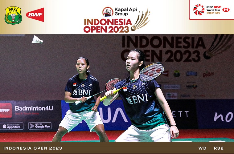 Hasil Indonesia Open 2023: Ganda Putri Ridya/Larissa Kalah Lawan Duo Kanada