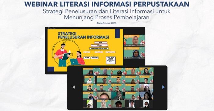 Perpustakaan MNC University Gelar Webinar Strategi Penelusuran dan Literasi Informasi untuk Pembelajaran